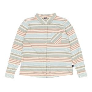 Patagonia Women's Heywood Flannel Shirt - Pinyon Stripe: Toasted White